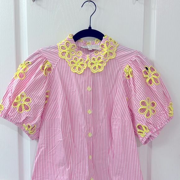 MAISON COMMON size 36/6US stripe pink/white. Used once. Made in GERMANY - Picture 4 of 6